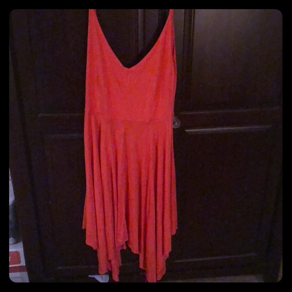 Hot pink low-backed summer dress